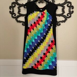 Maggie London (Maggie L) Sleeveless Geometric Print Sheath Dress Size 12